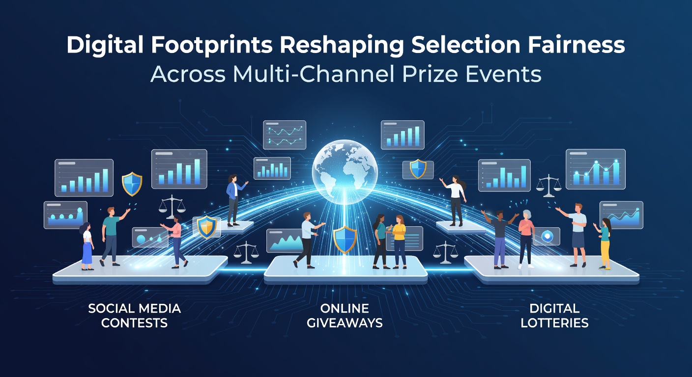 Digital footprints visualized across multiple entry channels in prize events