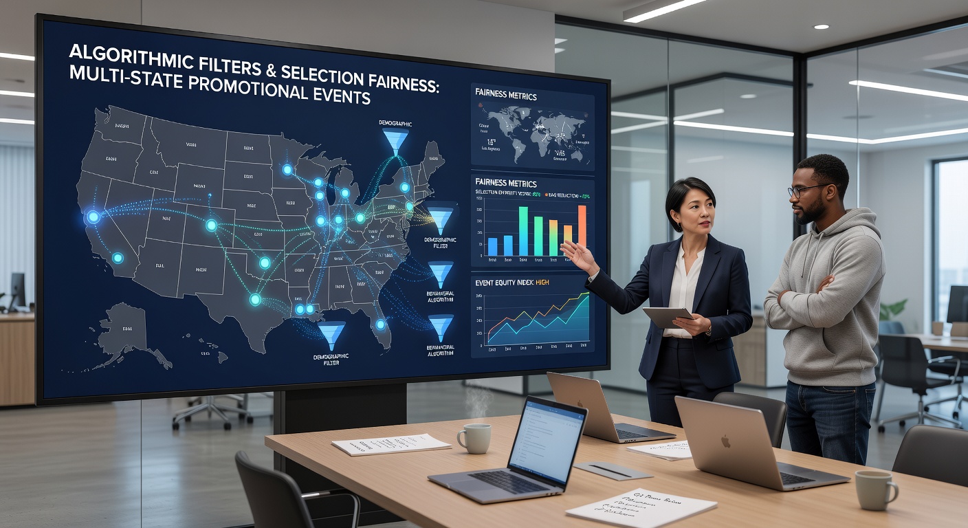Chart showing selection fairness metrics across different states in promotional events