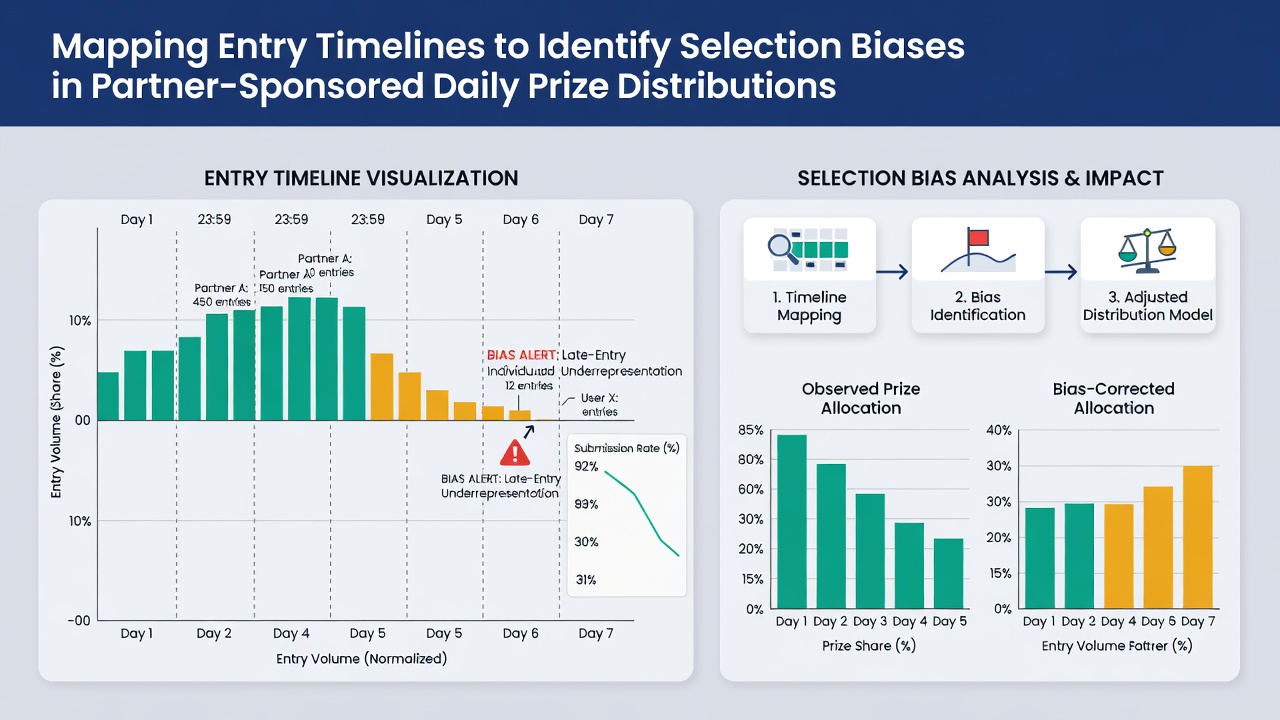 Chart comparing winner selection rates against entry submission timelines from different sponsor channels