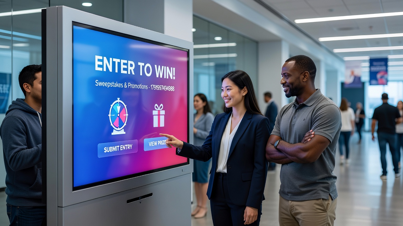 Analytics dashboard displaying entry patterns and geographic distribution during a live promotion